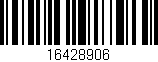 Código de barras (EAN, GTIN, SKU, ISBN): '16428906'