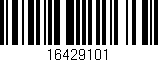Código de barras (EAN, GTIN, SKU, ISBN): '16429101'