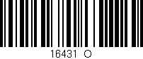Código de barras (EAN, GTIN, SKU, ISBN): '16431_O'