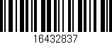 Código de barras (EAN, GTIN, SKU, ISBN): '16432837'