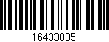 Código de barras (EAN, GTIN, SKU, ISBN): '16433835'