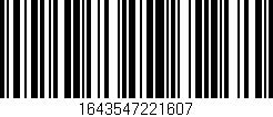 Código de barras (EAN, GTIN, SKU, ISBN): '1643547221607'