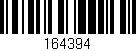 Código de barras (EAN, GTIN, SKU, ISBN): '164394'