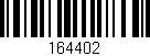 Código de barras (EAN, GTIN, SKU, ISBN): '164402'