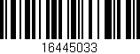 Código de barras (EAN, GTIN, SKU, ISBN): '16445033'