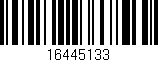Código de barras (EAN, GTIN, SKU, ISBN): '16445133'
