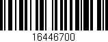 Código de barras (EAN, GTIN, SKU, ISBN): '16446700'