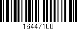 Código de barras (EAN, GTIN, SKU, ISBN): '16447100'
