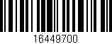 Código de barras (EAN, GTIN, SKU, ISBN): '16449700'