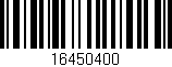 Código de barras (EAN, GTIN, SKU, ISBN): '16450400'
