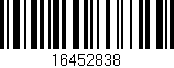 Código de barras (EAN, GTIN, SKU, ISBN): '16452838'