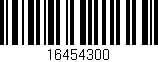 Código de barras (EAN, GTIN, SKU, ISBN): '16454300'