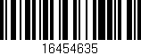 Código de barras (EAN, GTIN, SKU, ISBN): '16454635'