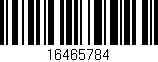 Código de barras (EAN, GTIN, SKU, ISBN): '16465784'