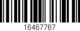 Código de barras (EAN, GTIN, SKU, ISBN): '16467767'