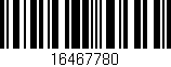 Código de barras (EAN, GTIN, SKU, ISBN): '16467780'