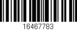 Código de barras (EAN, GTIN, SKU, ISBN): '16467783'