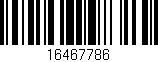 Código de barras (EAN, GTIN, SKU, ISBN): '16467786'
