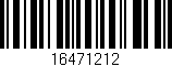Código de barras (EAN, GTIN, SKU, ISBN): '16471212'