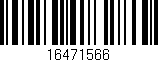 Código de barras (EAN, GTIN, SKU, ISBN): '16471566'