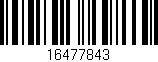 Código de barras (EAN, GTIN, SKU, ISBN): '16477843'
