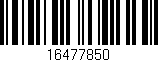 Código de barras (EAN, GTIN, SKU, ISBN): '16477850'