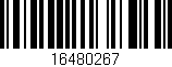 Código de barras (EAN, GTIN, SKU, ISBN): '16480267'