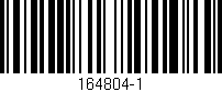 Código de barras (EAN, GTIN, SKU, ISBN): '164804-1'