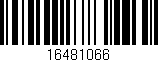 Código de barras (EAN, GTIN, SKU, ISBN): '16481066'