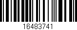 Código de barras (EAN, GTIN, SKU, ISBN): '16483741'