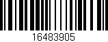 Código de barras (EAN, GTIN, SKU, ISBN): '16483905'