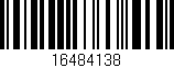 Código de barras (EAN, GTIN, SKU, ISBN): '16484138'