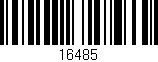 Código de barras (EAN, GTIN, SKU, ISBN): '16485'