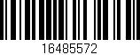 Código de barras (EAN, GTIN, SKU, ISBN): '16485572'