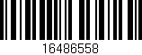 Código de barras (EAN, GTIN, SKU, ISBN): '16486558'