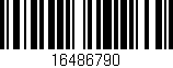 Código de barras (EAN, GTIN, SKU, ISBN): '16486790'