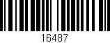 Código de barras (EAN, GTIN, SKU, ISBN): '16487'