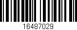 Código de barras (EAN, GTIN, SKU, ISBN): '16487029'