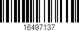 Código de barras (EAN, GTIN, SKU, ISBN): '16487137'