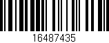 Código de barras (EAN, GTIN, SKU, ISBN): '16487435'