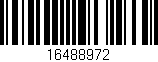 Código de barras (EAN, GTIN, SKU, ISBN): '16488972'