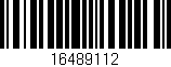 Código de barras (EAN, GTIN, SKU, ISBN): '16489112'