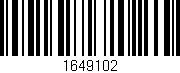Código de barras (EAN, GTIN, SKU, ISBN): '1649102'