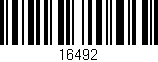 Código de barras (EAN, GTIN, SKU, ISBN): '16492'