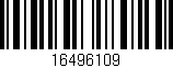 Código de barras (EAN, GTIN, SKU, ISBN): '16496109'