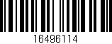 Código de barras (EAN, GTIN, SKU, ISBN): '16496114'