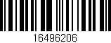 Código de barras (EAN, GTIN, SKU, ISBN): '16496206'