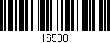 Código de barras (EAN, GTIN, SKU, ISBN): '16500'