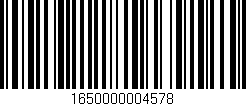 Código de barras (EAN, GTIN, SKU, ISBN): '1650000004578'