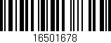 Código de barras (EAN, GTIN, SKU, ISBN): '16501678'